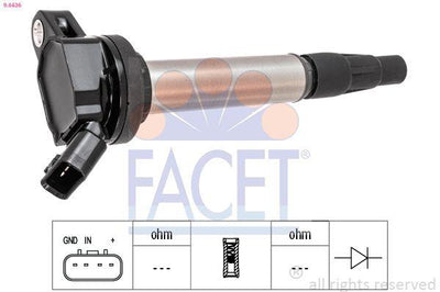 Facet 96436 Ignition Coil Toyota Corolla Auris Verso 16 18 20 08-Avensis Rav4 09-12