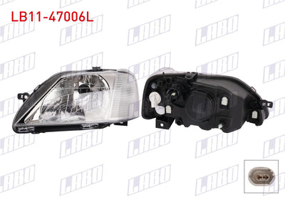 LABO LB11-47006L Headlight Left Dacia Logan 2004-2007 — Headlights
