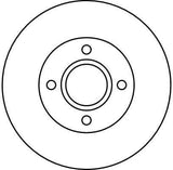 TRW Disc Brake Rotor - Fits 99-05 Ford Focus & 96 Fiesta — Brake Rotors & Drums