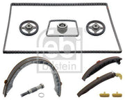 febi timing chain set for panamera and cayenne, mechanical components of febi timing chain set FEBI Timing Chain Set 44462 - Expert Performance for Porsche Panamera & Cayenne | 4.8L FEBI Timing Chain Set for Porsche Panamera & Cayenne febi, timing-chain-set, porsche-parts, mechanics-tools, car-maintenance, vehicle-performance, engine-repair, car-owners, auto-parts, ai-generated