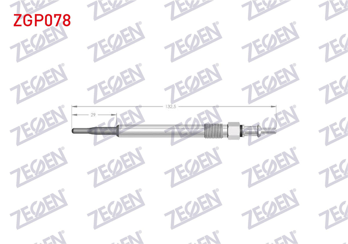 Zegen ZGP078 Glow Plug 7V Mercedes (W204, W211 and 2 more models — Coils & Plugs