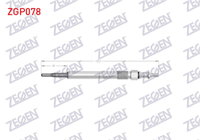 Zegen ZGP078 Glow Plug 7V Mercedes (W204, W211 and 2 more models — Coils & Plugs