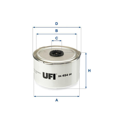 Ufi 24.454.00 Diesel Filter 05-Range Rover-Discovery 2.7Td-3.0Td-3.6Td4×4 — Fuel Delivery