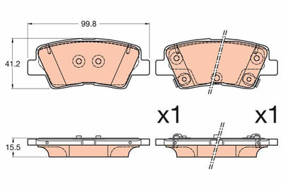 TRW GDB3594 Brake Pads