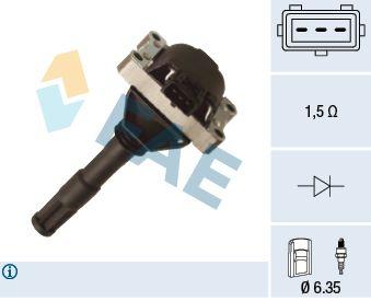 FAE 80387 Ignition Coil Alfa Romeo 147 156 164 166 Gt Gtv Spider — Coils & Plugs