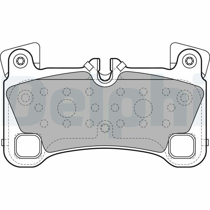 delphi lp2118 brake pads for touareg q7 cayenne front view, delphi lp2118 brake pads close up DELPHI LP2118 Front Brake Pads for VW Touareg, Audi Q7, Porsche Cayenne | Low-Metallic, 132.4mm Width DELPHI LP2118 Brake Pads for Touareg, Q7, Cayenne delphi, brake-pads, touareg, q7, cayenne, low-metallic, car-maintenance, mechanics, car-owners, ai-generated