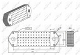 NRF Oil Cooler for Scania P G R T Series - Durable Water Cooled Radiator — Oil System