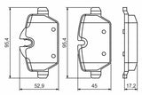 BOSCH Brake Pads for Mini Cooper - Rear R60/R61
