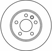 trw df4047 rear brake disc for california t4 camper, close up of TRW DF4047 brake disc detailing TRW DF4047 Rear Brake Disc - High-Quality Design for T4 Camper | 280 mm TRW DF4047 Rear Brake Disc for California T4 Camper trw, brake-disc, rear-brake-disc, california-t4, camper, automotive-parts, mechanics, car-owners, replacement-parts, ai-generated