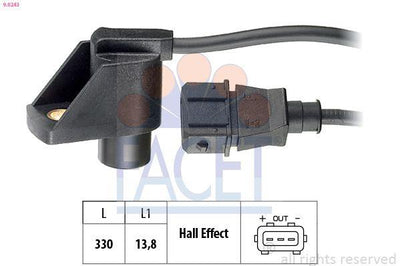 Facet 9.0243 Camshaft Speed Sensor Opel Vectra B X25xe V6
