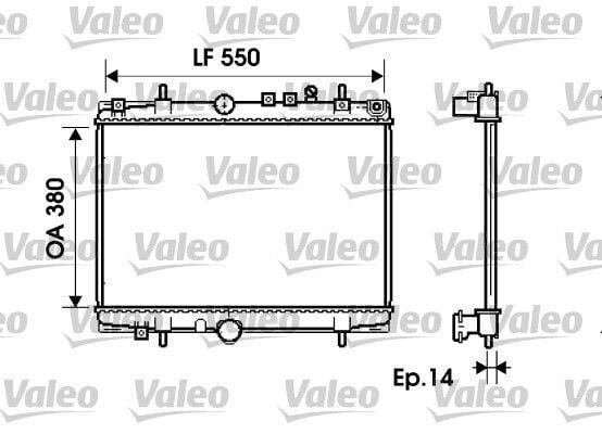 valeo 734278 radiator for 1999-2005 peugeot 406, durable aluminum radiator from valeo, radiator dimensions and specifications VALEO Radiator 99-05 406 - Ideal Cooling Solution for 1.8 16V & 2.0 HDi | 21.65 x 14.96 x 0.55 in. VALEO Radiator 99-05 406 - Durable Aluminum Construction valeo, radiator, car-parts, engine-cooling, peugeot-406, automotive-replacement, mechanics, car-owners, aluminum-radiator, ai-generated