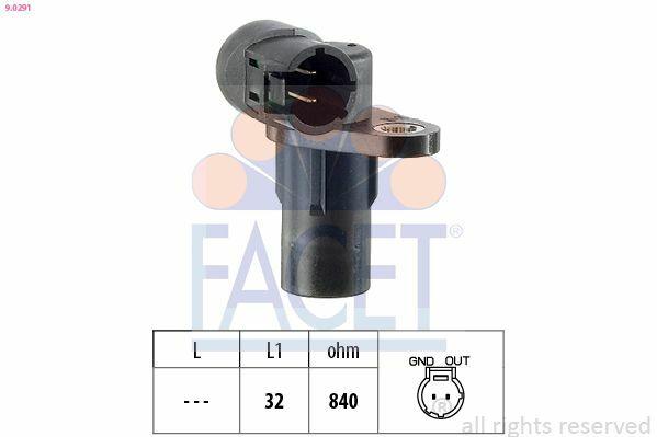 FACET Crankshaft Sensor 9.0291 - Compatible with Megane II, Scenic II, and More — Pistons & Rotating