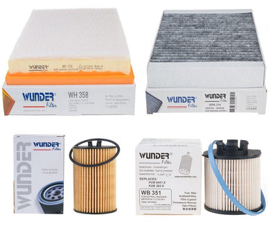 Wunder Opel Astra J 1.6 Diesel Scheduled Service Filter Set — Maintenance & Service Kits