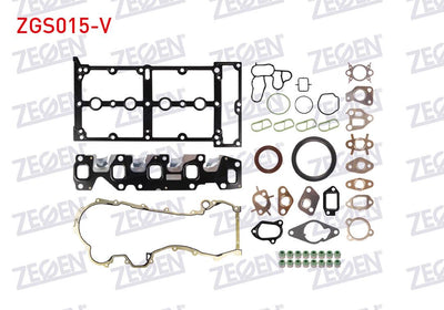 Zegen ZGS015-V Motor Set Gasket with Seal (Skc None) Fiat Doblo-Fiorino-Linea-Punto-Egea 1.3 Mjt (Euro 5) V — Gaskets & Seals