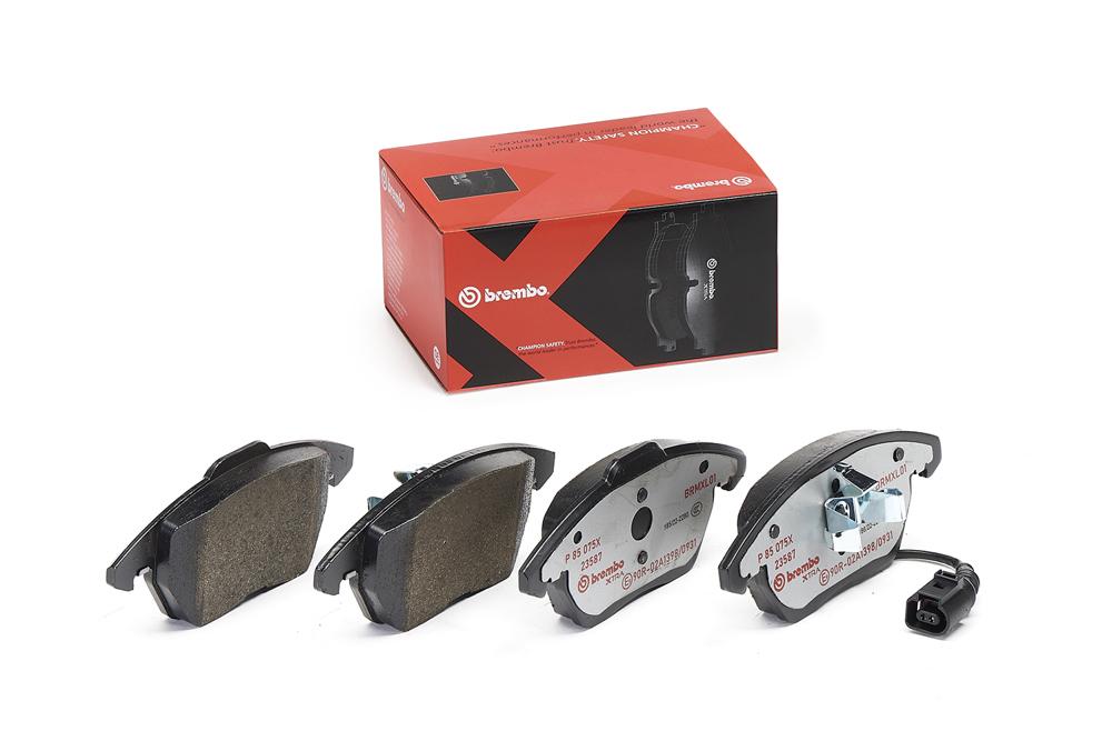 BREMBO P85075X - Front Brake Pads for VW Caddy, Golf V & Passat