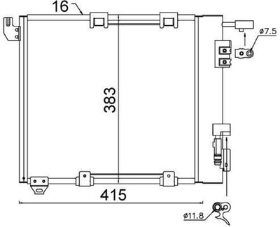 Mahle AC349000S A/C Condenser Opel Astra G Zafira A Y17DT Y17DTL Y22DTR 425x400x18 — Condensers & Evaporators