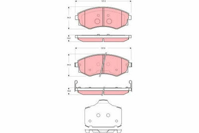 TRW GDB3365 Brake Pads - Front for Ssangyong Kyron, Rodius & Rexton