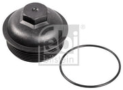 febi oil filter cap for caddy golf jetta passat, febi 39697 specifications, febi oil filter cap installation view FEBI Oil Filter Cap - Compatible with Caddy, Golf VI, Jetta, Passat/CC, Polo, Touran, Tiguan T5, A3, A5, A4, A6, Leon, Toledo, Superb FEBI Oil Filter Cap for Caddy Golf Jetta Passat - 32mm Key febi, oil-filter-cap, car-parts, automotive, oil-change, vehicle-maintenance, mechanics, diy, engine-parts, ai-generated