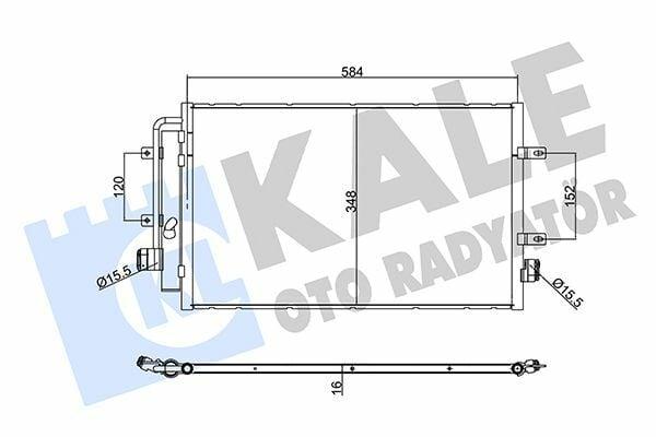 KALE 356120 Air Conditioner Radiator (Condensate) for Daily Models — Radiators & Fans