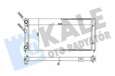 Kale Radiator 356295 - Motor Radiator for Polo Classic, Cordoba, and Ibiza II — Radiators & Fans