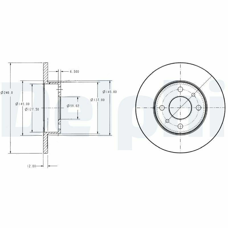 delphi bg2313 brake disc front view, delphi bg2313 brake disc technical specifications DELPHI BG2313 Brake Disc (Front) - High Performance Replacement for Fiat Models | 240 mm Diameter DELPHI BG2313 Brake Disc - Front Replacement for Fiats delphi, brake-disc, front-disc, fiat-parts, car-maintenance, mechanics-tools, high-performance, vehicle-upgrade, car-owners, ai-generated