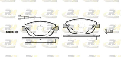 ROADHOUSE 2859.12 Brake Pad 500 10 07 — Brake Pads
