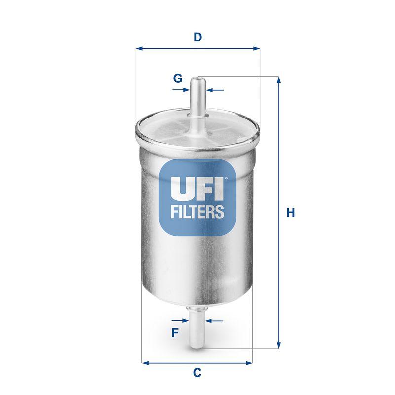 Ufi 31.710.00 Fuel Filter Clio.I.II-Mgn.I.II-Lgn.I.II-Logan (Demir)