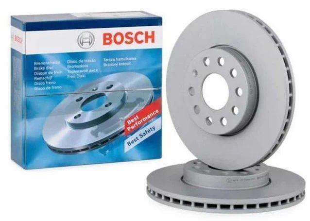 Bosch 0986479C47 Seat Leon 2013 Model onwards Front Brake Disc Set Volkswagen Golf Audi A3 Skoda Octav — Brake Rotors & Drums