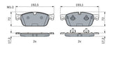 bosch front brake pads, low-metallic brake pads for x166 w166, vehicle safety brake pads BOSCH Front Brake Pads - Premium Low-Metallic Design for X166 2012-2015 & W166 2011-2015 | 17.3 mm Thickness BOSCH Front Brake Pads | X166 & W166 Models bosch, front-brake-pads, brake-accessories, car-parts, mechanics-tools, low-metallic, ece-r90, automotive, ai-generated, x166-w166
