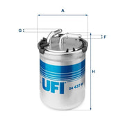 ufi fuel filter for 06 polo fabia roomster, ufi fuel filter technical specifications, ufi fuel filter installation UFI Fuel Filter for 06 Polo, Fabia, Roomster - 1.4TDI, 1.6TDI | OE Standard UFI Fuel Filter for 06 Polo, Fabia, Roomster | OE ufi-fuel-filter, 06-polo-fabia-roomster, car-maintenance, filters, car-parts, car-enthusiasts, mechanics, fuel-filter, auto-repair, ai-generated