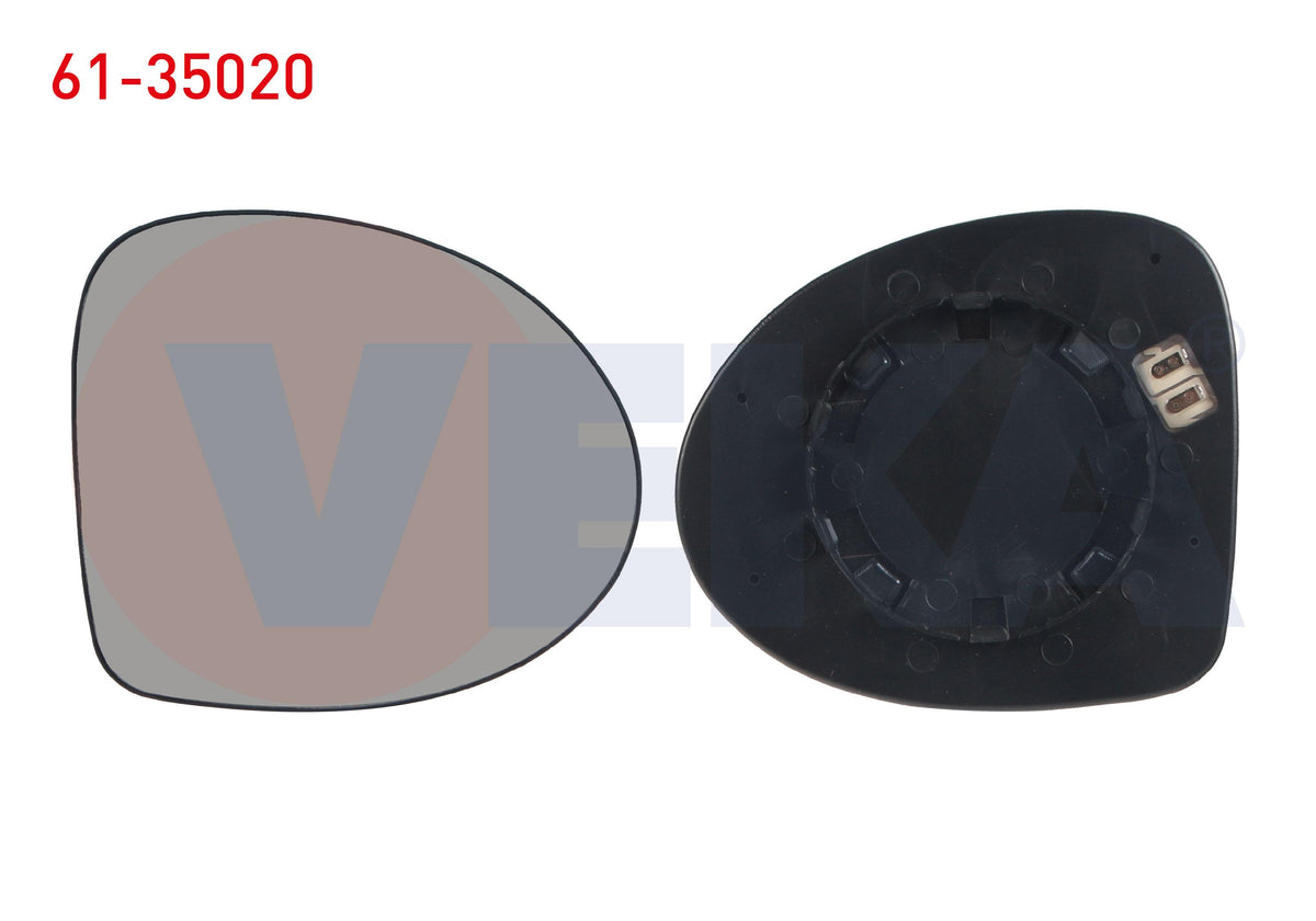 Veka 61-35020 Mirror Glass Right Heated Renault Clio Symbol II 2008-2013 — Mirrors