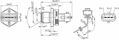 BOSCH 0281002937 - High Precision Pressure Sensor — Vehicle Sensors & Switches