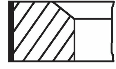 MAHLE Piston Ring Set () Standard for 04-Doblo, Egea, Combo 1.4 — Pistons & Rotating
