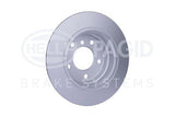 HELLA Pagid Rear Brake Discs for BMW E81-E87 116I 118D 118I - 2 Piece Set — Brake Rotors & Drums