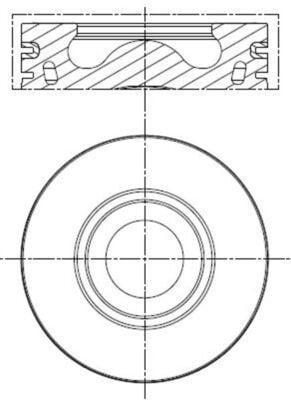 MAHLE Piston + Piston Ring Standard for Ford Transit & Ranger 2.2L 155Ps — Pistons & Rotating