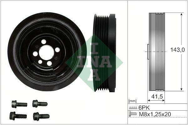 ina 544018220 crank pulley front view, ina 544018220 crank pulley side view, ina 544018220 installation guide INA 544018220 Crank Pulley - OEM Replacement for VW Polo, Audi A1, Seat Toledo, Skoda Fabia | 43.5mm Width INA Crank Pulley - OEM Replacement for VW, Audi, Seat, Skoda ina, crank-pulley, vw-parts, audi-parts, seat-parts, skoda-parts, car-maintenance, mechanic-tools, car-owners, ai-generated