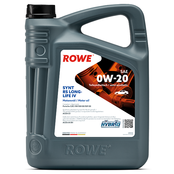 ROWE Hightec Synt Rs Longlife IV Sae 0w20 Engine Oil 4 Liters