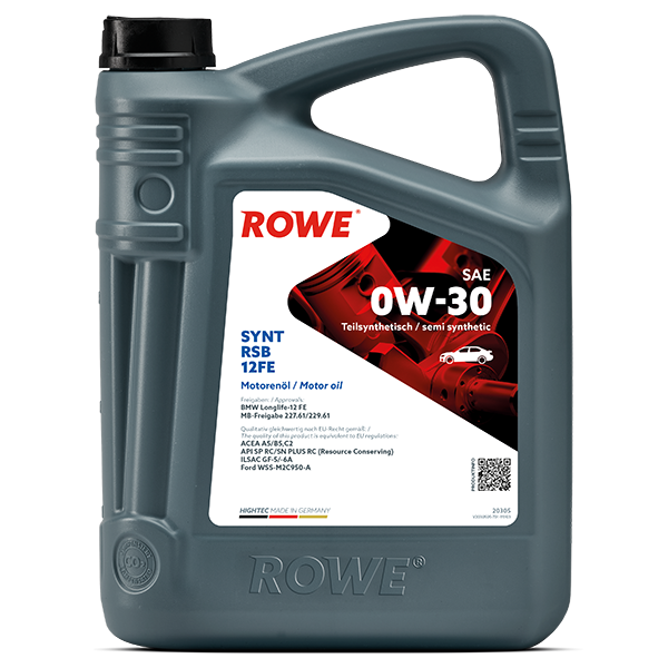 ROWE Hightec Synt Rsb 12FE 0W30 Engine Oil 5 Liters