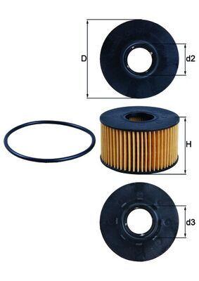 Mahle OX191D Oil Filter Transit V184 Mondeo III 2.0-2.4 TDCi 01-06 — Oil Filters