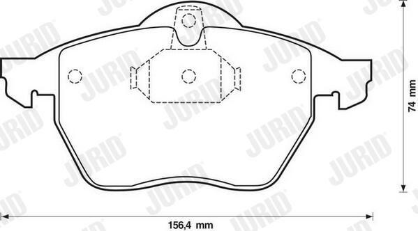 Jurid 571920J Brake Pad Opel Vectra B Front — Brake Pads