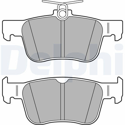 Delphi LP3391 Brake Pads - Back for 2016 Honda Civic
