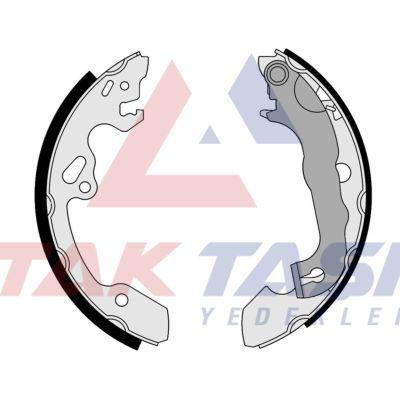 AP AP07380 Brake Shoe Rear Ford Focus I (Daw,Dbw) 1.6i 16V with Lever 203,2X39 mm 1998-2004 / Focus I 1.8i 16V 1998-2004 / Focus I 1.6 TDCi 1998-2004