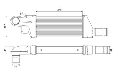 Valeo 818728 Turbo Radiator Opel Corsa C Combo C Y17dt — Radiators & Fans