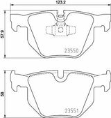 HELLA Pagid Rear Brake Pads for BMW 320 325 330