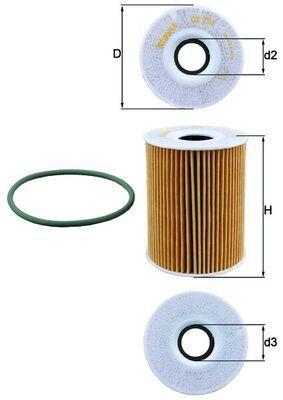 Mahle OX 254D5 Oil Filter Porsche Cayenne/Macan/Panamera MA1.71 3.6-4.8 07> — Oil Filters