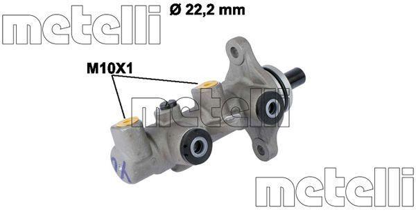 Metelli 05-0820 Aluminum Brake Cylinder - Hyundai — Brake Hydraulics