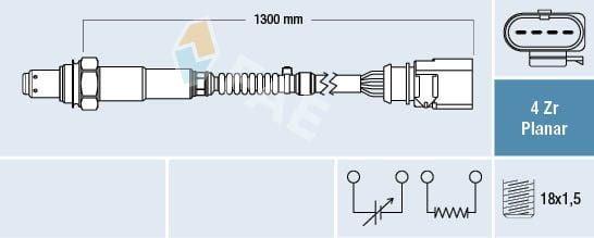 FAE Lambda Sensor 04-Golf, V.VI and 3 more models — Oxygen & Air-Fuel