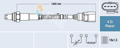 FAE Lambda Sensor 04-Golf, V.VI and 3 more models — Oxygen & Air-Fuel