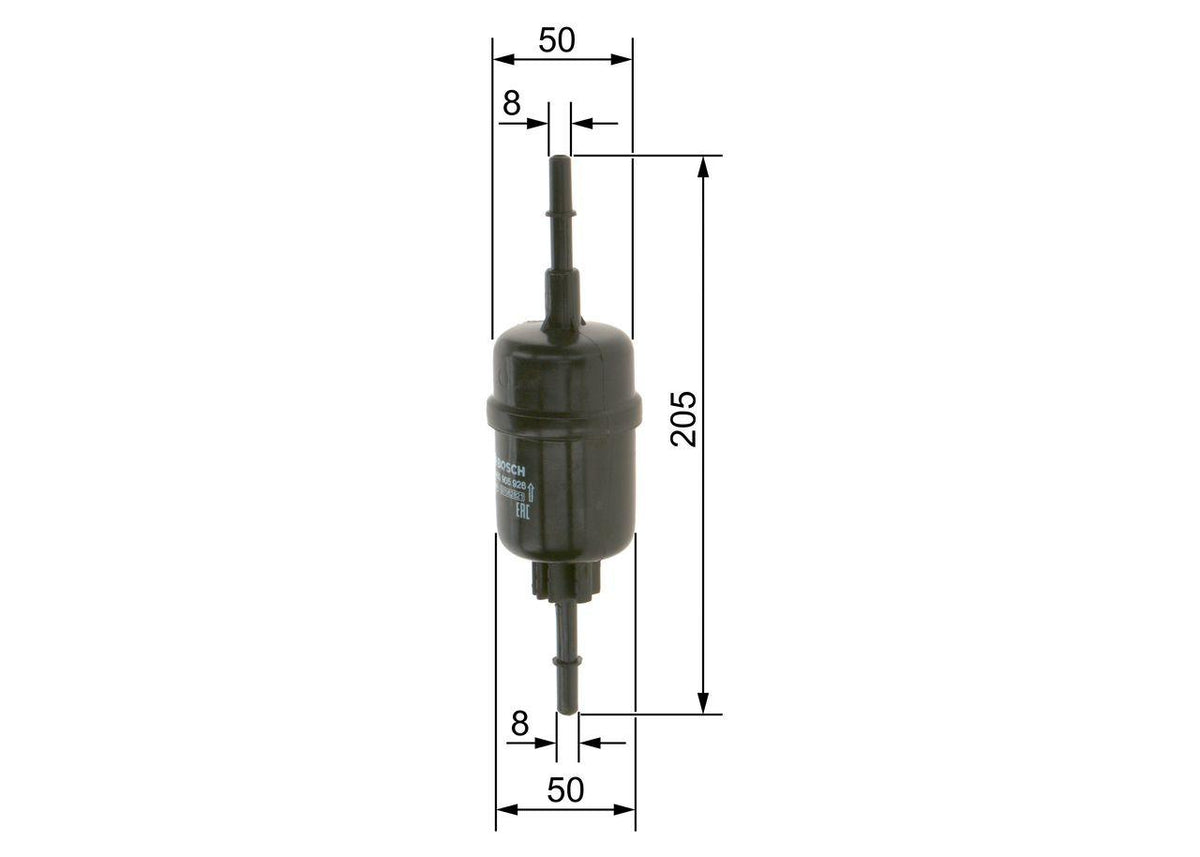 Bosch 0450905926 Fuel Filter Fusion (Ju_) 02-121.4 1.25 1.4 Lpg Fiesta V Fusion / Mazda 2 1.25 1.3 1.4 1.6