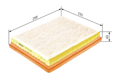 Bosch 1457433655 Air Filter Saab 9-3 1.9 TTID/TID/2.2TID, Cadillac BLS 1.9D 06- — Air & Cabin Filters
